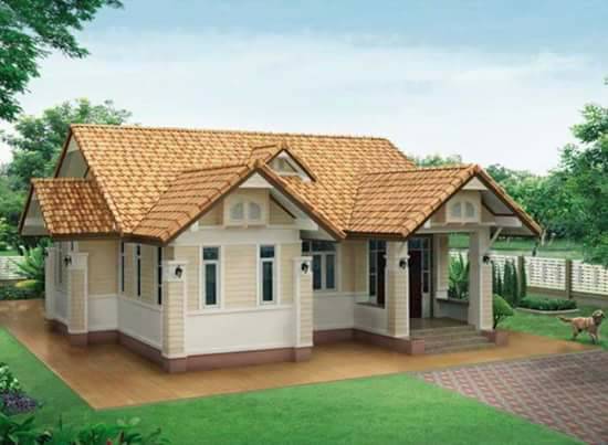 สร้างบ้านราคาถูก อุบล บ้านชั้นเดียว