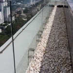 ระเบียงกันตกกระจก ระเบียงกระจก temper