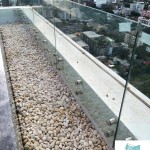 ราวกันตกกระจกเทมเปอร์ สระว่ายน้ำ ดาดฟ้า