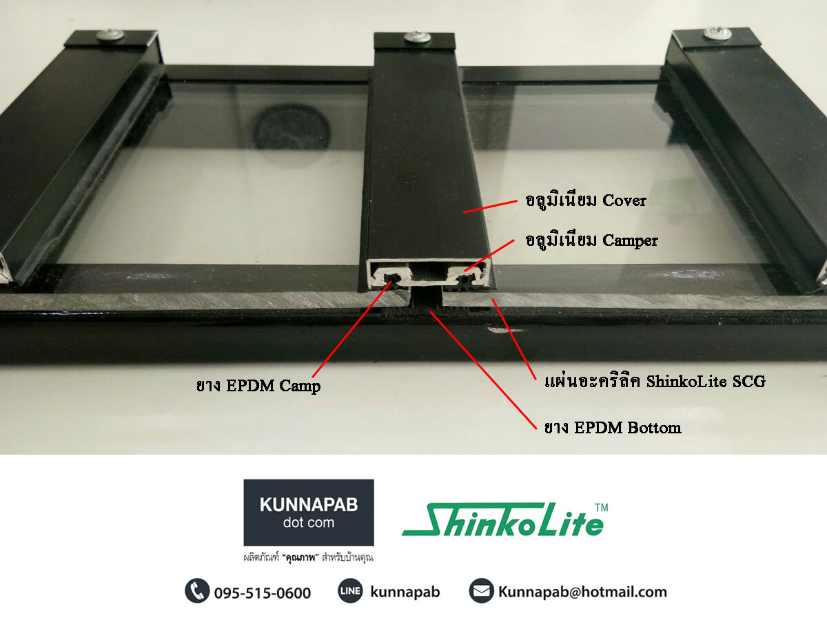 อุปกรณ์ติดตั้งshinkolite ติดตั้งหลังคาโปร่งแสง ชินโคไลท์เอสซีจี