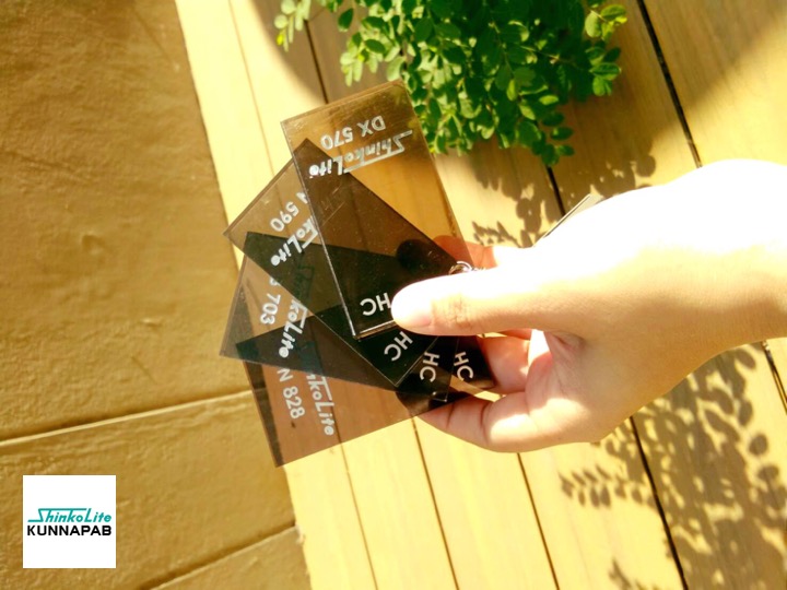 หลังคาโปร่งแสงแผ่นเรียบ แผ่นshinkolite แผ่นหลังคาโปร่งแสง