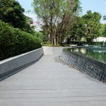 พื้นไม้เทียม สีเทา